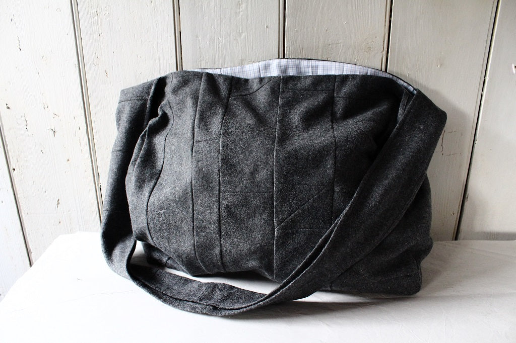 Cambridge - patchwork wool crossbody bag