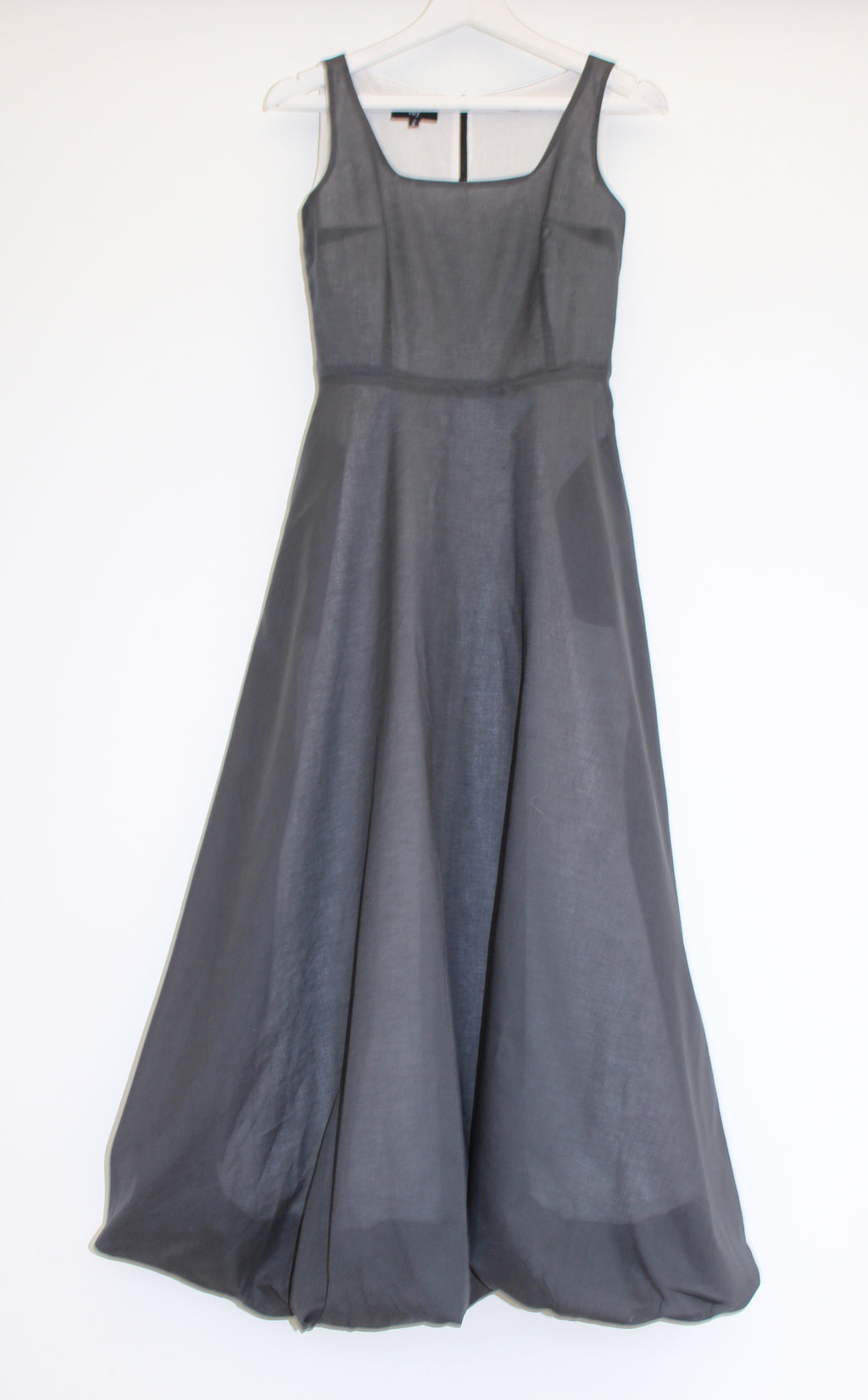 Paris - cotton long dress with bubble hem