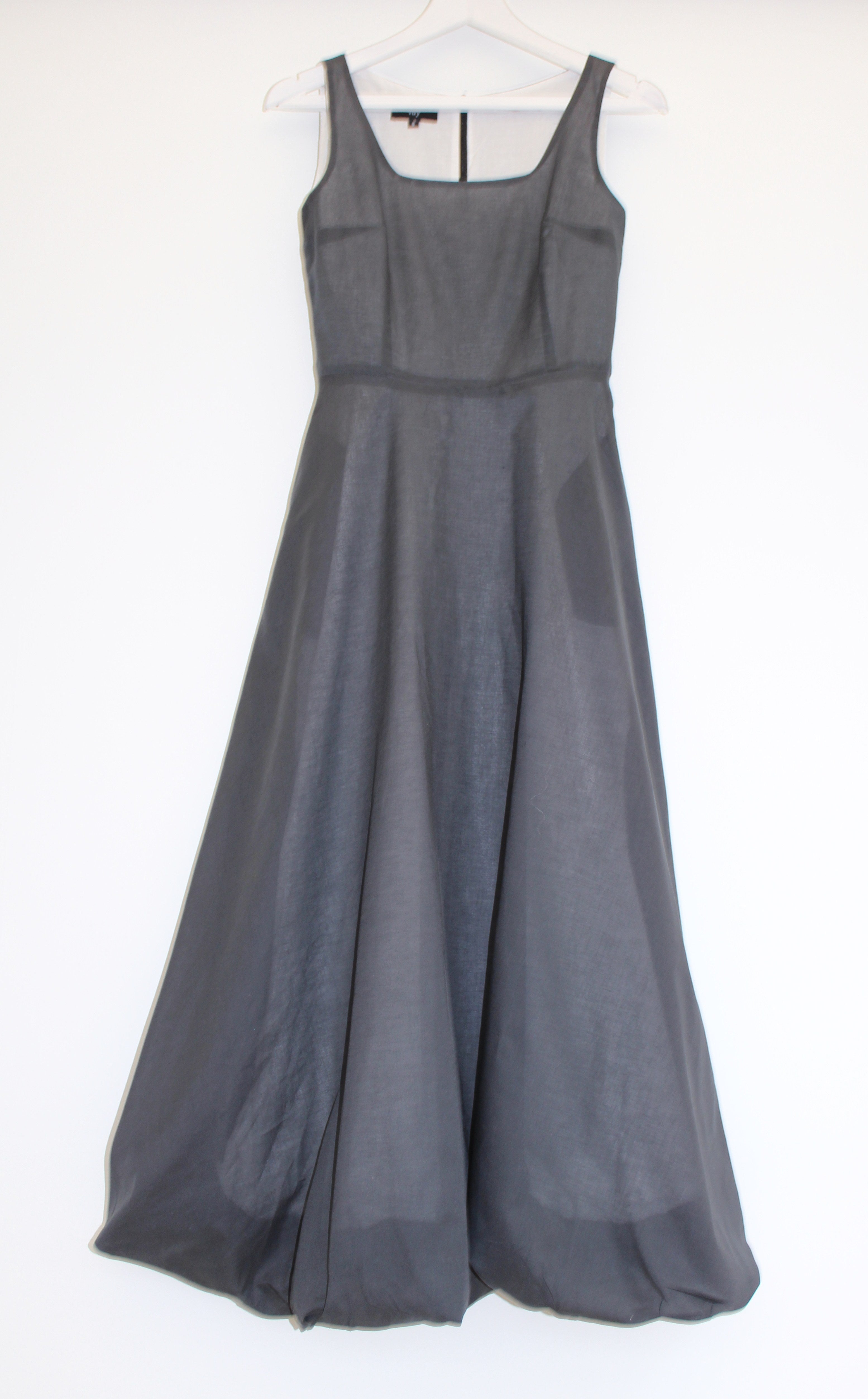 Paris - cotton long dress with bubble hem