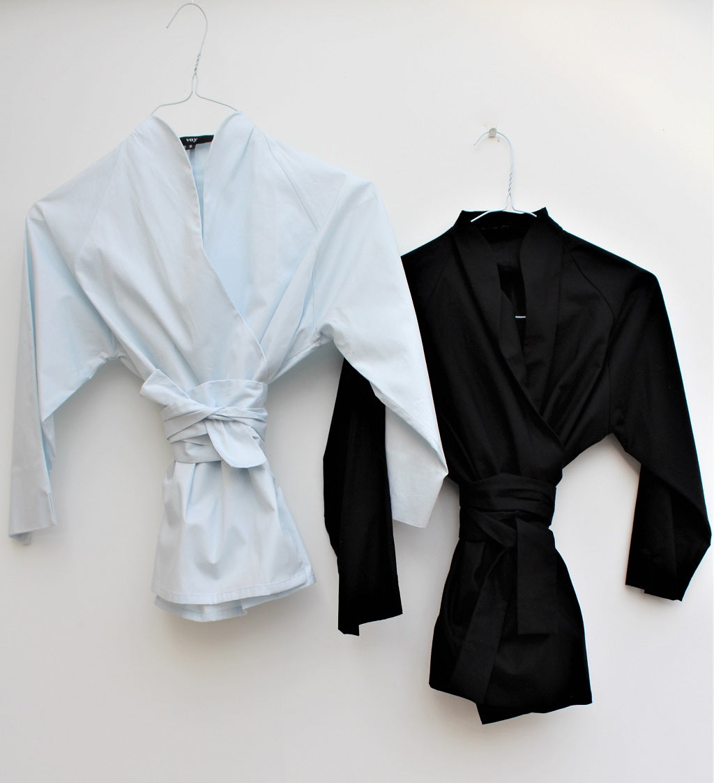 Tiffany - cotton wrap shirt
