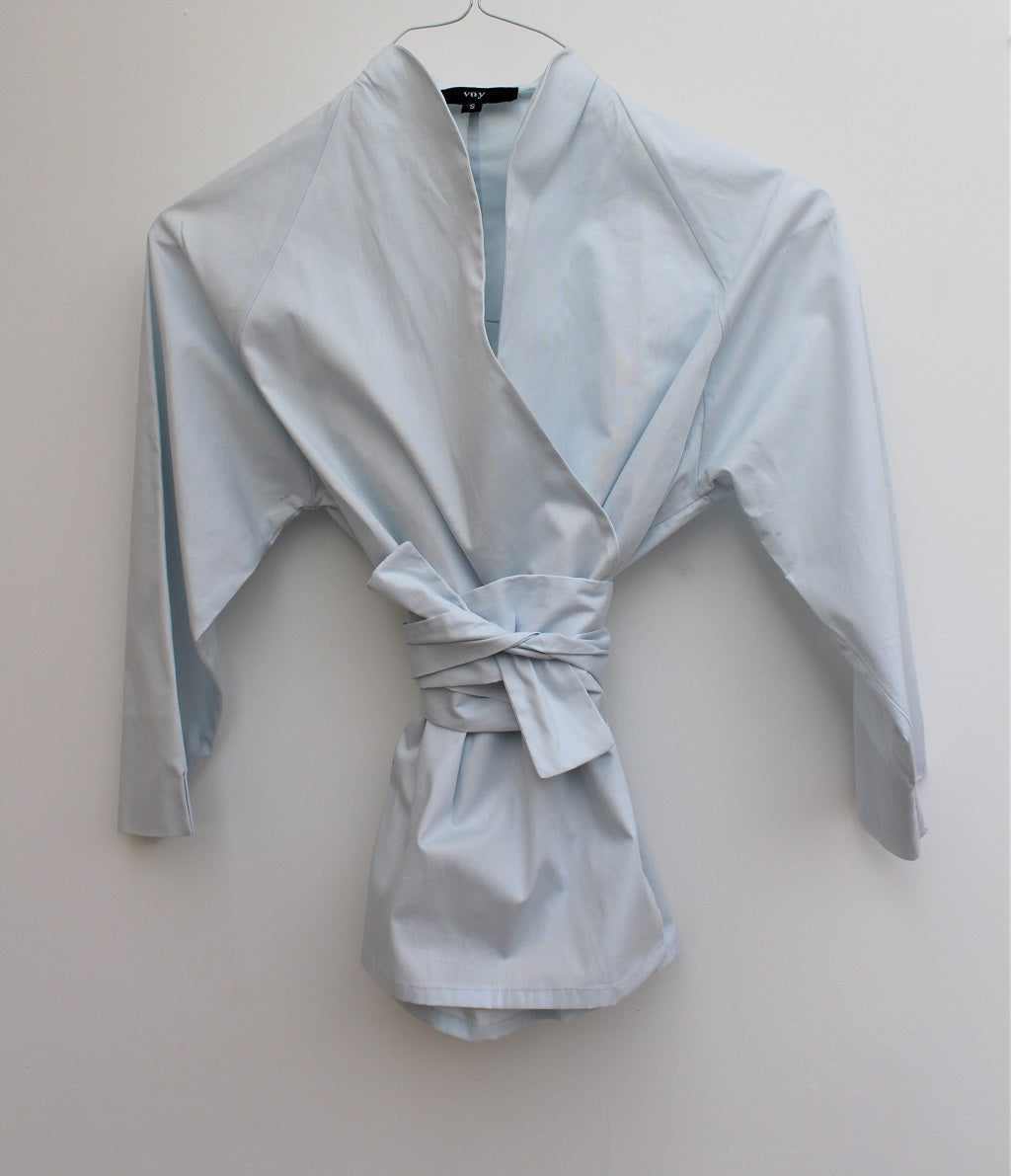Tiffany - cotton wrap shirt