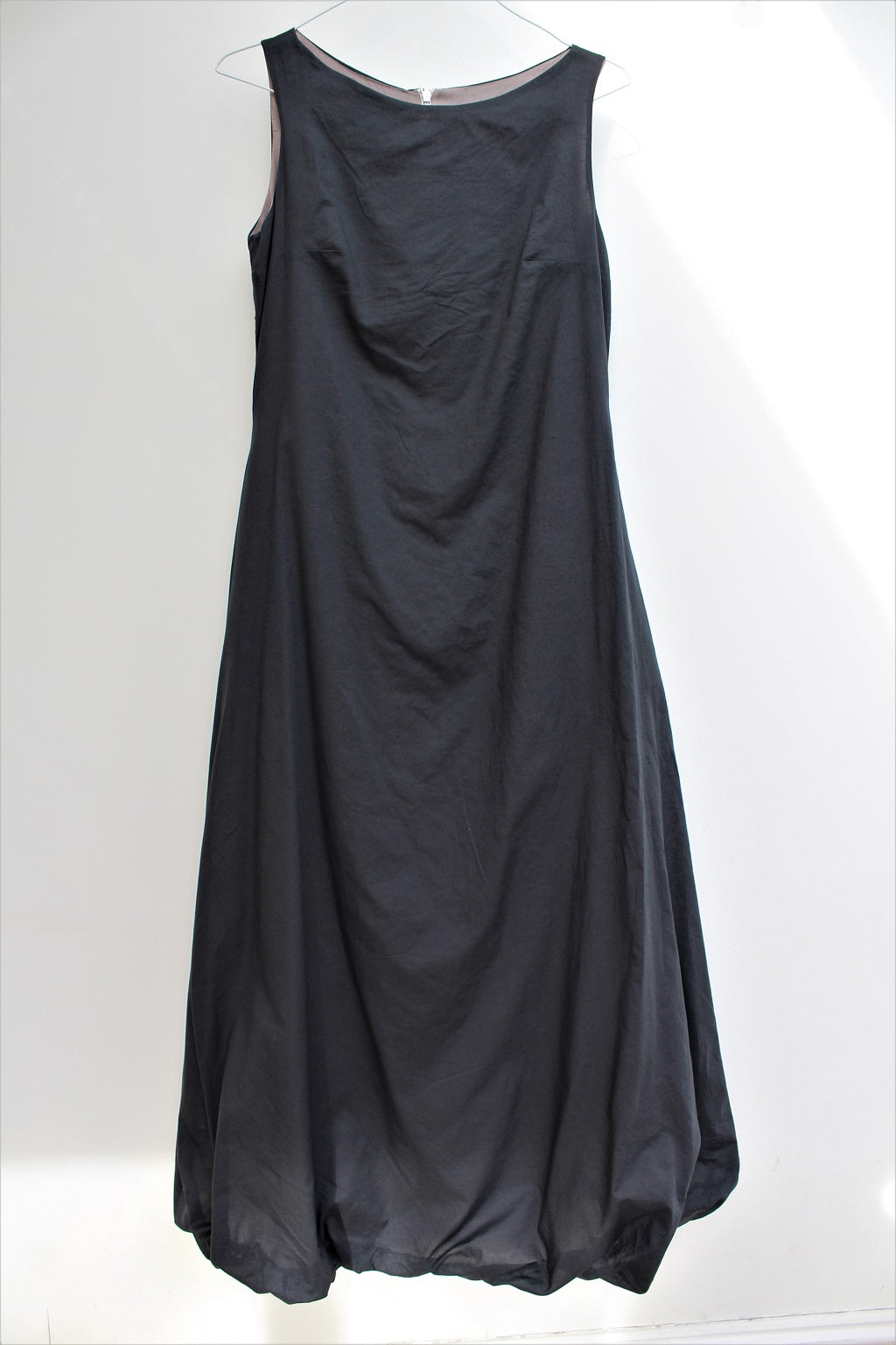 Cloud - long cotton dress, with bubble hem