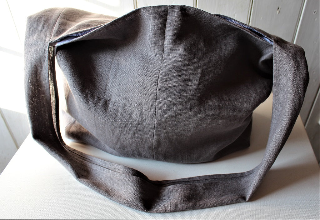 Messenger - linen crossbody bag
