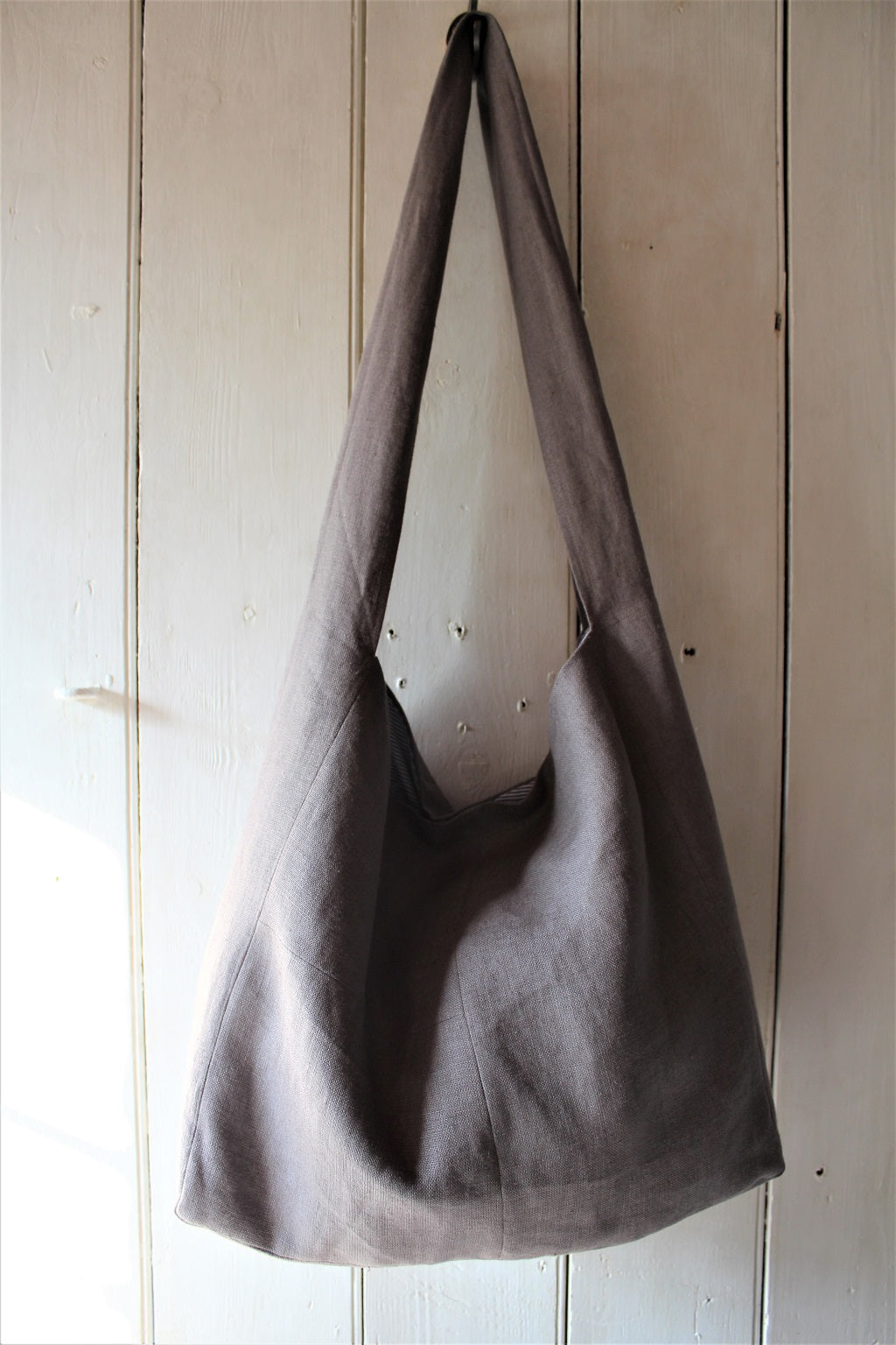 Messenger - linen crossbody bag
