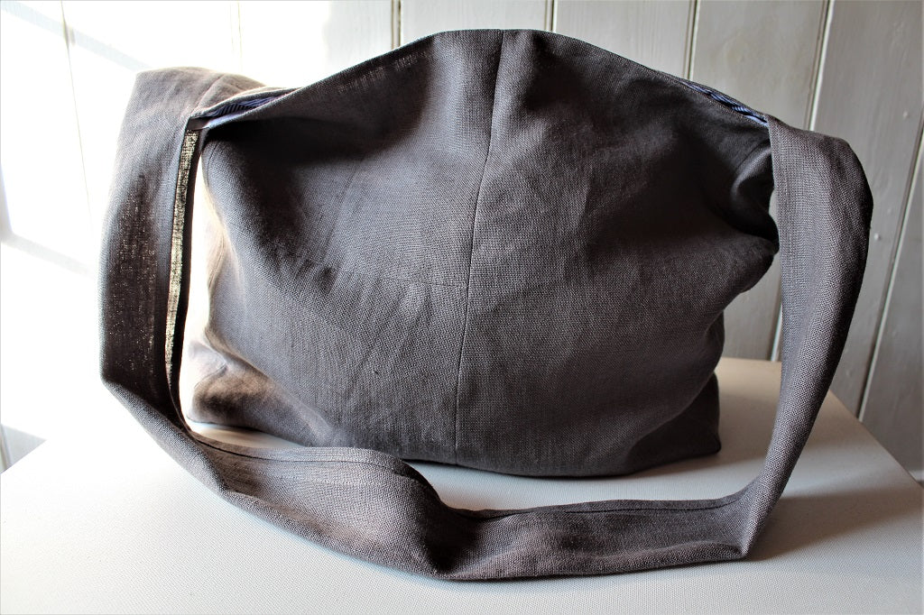 Messenger - linen crossbody bag